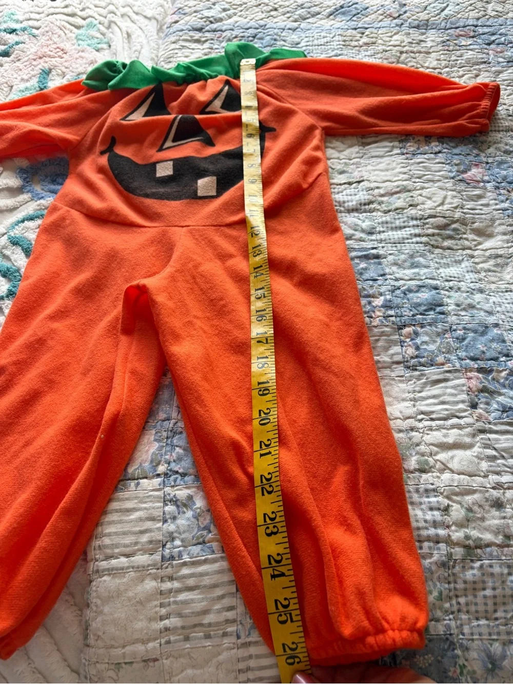 VTG 60s/70s candlesticks baby pumpkin costume 2T 1-06